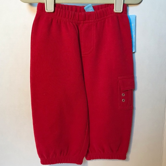 NWT Moonbeams Red Jogger Pants Size 12M - Picture 1 of 3
